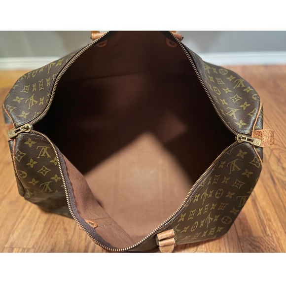 LOUIS VUITTON Keepall 55 Monogram Large Duffle Travel Bag 💯 AUTHENTIC - Picture 12 of 15